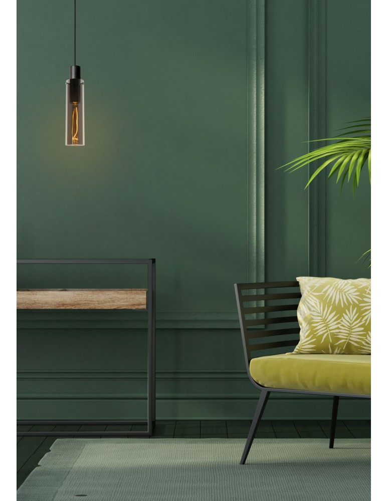 Pendant tube lamps - Lucide ORLANDO Pendant 1xE27 grey 74404/01/65 - product kolory-swiatla.pl 9