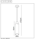 Pendant tube lamps - Lucide ORLANDO Pendant 1xE27 grey 74404/01/65 - product 11