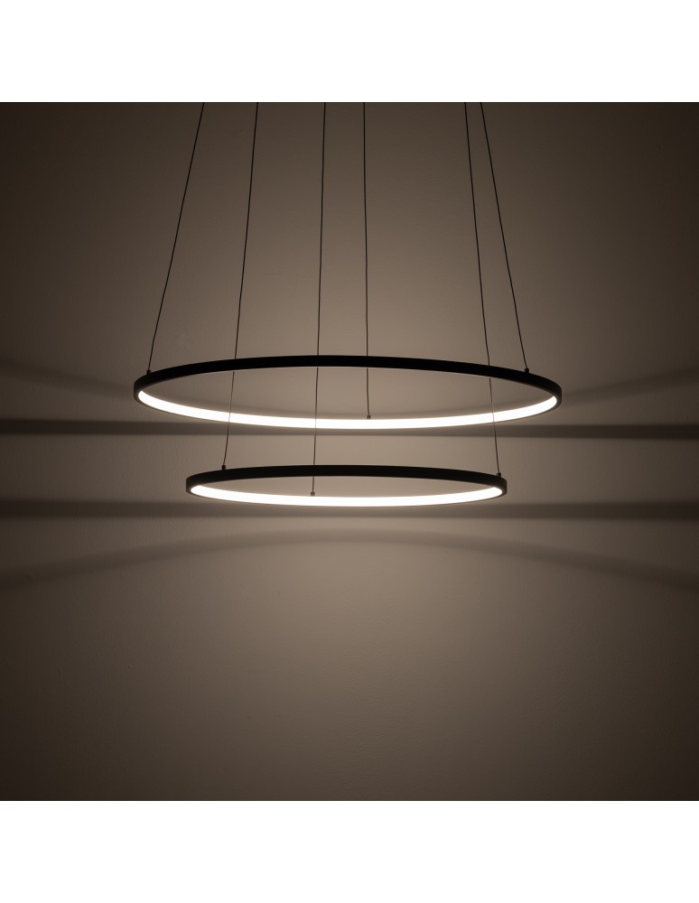 Nowodvorski CIRCOLO POWER LED Lampy wiszące LED zintegrowany  3000K Czarny Biały 11647