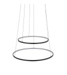 Nowodvorski CIRCOLO POWER LED Lampy wiszące LED zintegrowany  3000K Czarny Biały 11647