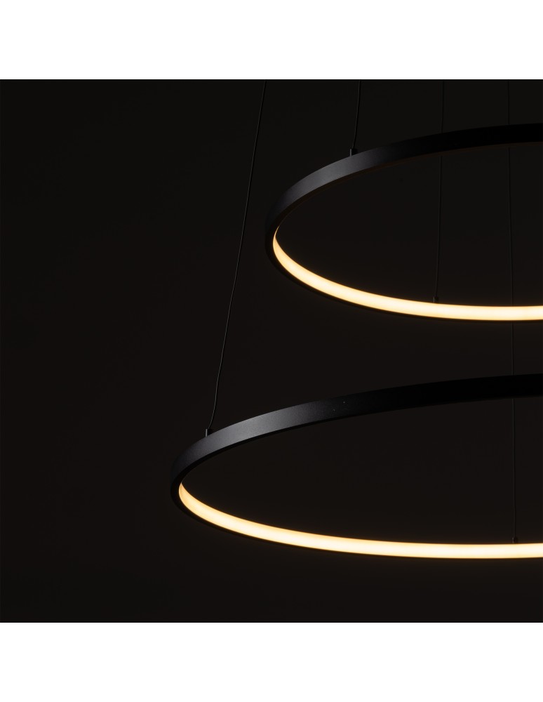 Nowodvorski CIRCOLO POWER LED Lampy wiszące LED zintegrowany  3000K Czarny Biały 11647