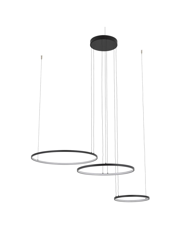 Nowodvorski CIRCOLO POWER LED Lampy wiszące LED zintegrowany  3000K Czarny Biały 11648