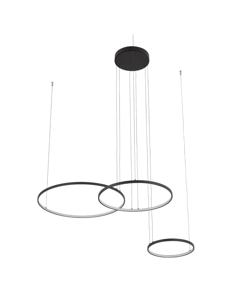 Nowodvorski CIRCOLO POWER LED Lampy wiszące LED zintegrowany  3000K Czarny Biały 11648