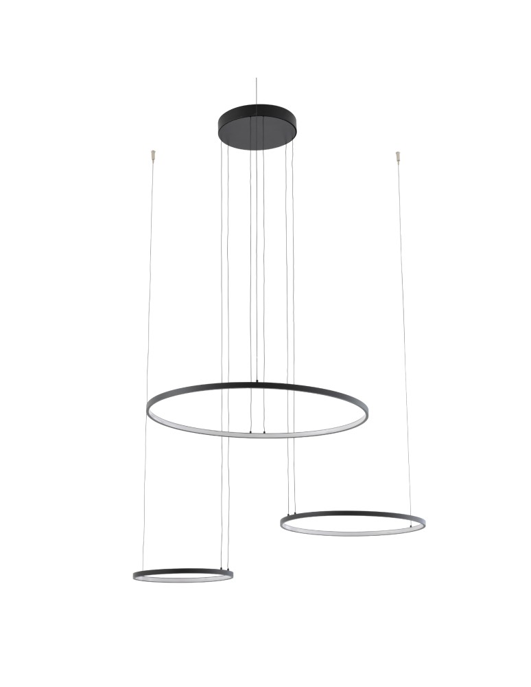 Nowodvorski CIRCOLO POWER LED Lampy wiszące LED zintegrowany  3000K Czarny Biały 11648