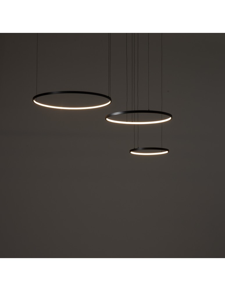 Nowodvorski CIRCOLO POWER LED Lampy wiszące LED zintegrowany  3000K Czarny Biały 11648