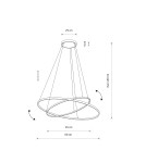 Nowodvorski CIRCOLO POWER LED Lampy wiszące LED zintegrowany  3000K Biały 11646