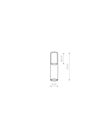 Nowodvorski CAMELEON CYLINDER M Transparentny Beżowy 12050 - product 2