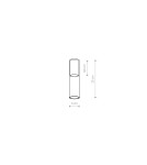 Nowodvorski CAMELEON CYLINDER M Transparentny Szczotkowane złoto 12053
