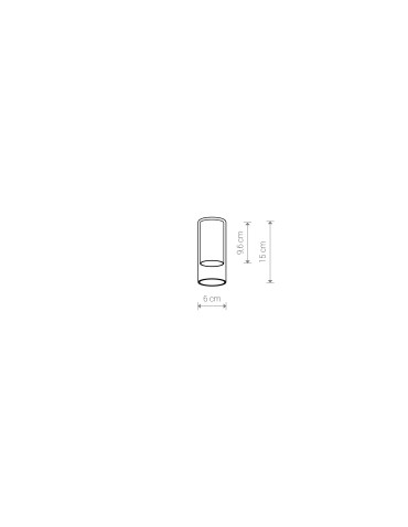 Nowodvorski CAMELEON CYLINDER S Transparentny Terakota 12056 - product 2