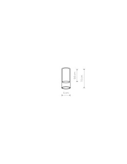 Nowodvorski CAMELEON CYLINDER S Transparentny Szczotkowane złoto 12057 - produkt 2