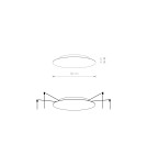 Nowodvorski CAMELEON CANOPY A  Beżowy Biały 12058