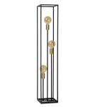 Loft floor lamps - industrial - Lucide RUBEN Floor lamp 3xE27 satin black brass 00724/03/30 - product 11
