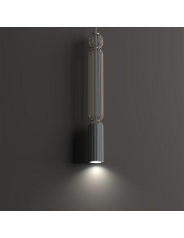 Nowodvorski SINGLES A Lampy wiszące GU10 R50  Beżowy Jedwabisty grafit 12194 - product 2
