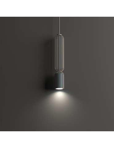 Nowodvorski SINGLES B Lampy wiszące GU10 R50  Beżowy Jedwabisty grafit 12200 - product 2