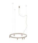 Nowodvorski FOURTY ROUND LED Lampy wiszące GU10 R35 i LED zintegrowany  3000K Beżowy 12284