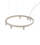 Nowodvorski FOURTY ROUND LED Lampy wiszące GU10 R35 i LED zintegrowany  3000K Beżowy 12284