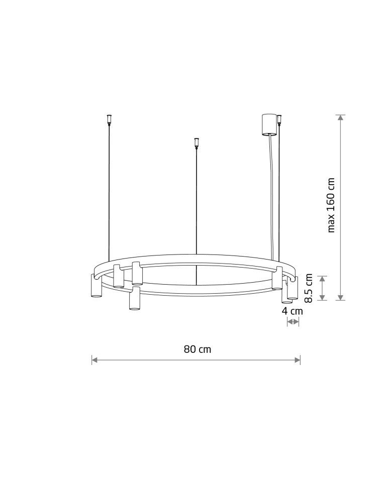 Nowodvorski FOURTY ROUND LED Lampy wiszące GU10 R35 i LED zintegrowany  3000K Beżowy 12284