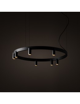 Nowodvorski FOURTY  ROUND LED Lampy wiszące GU10 R35 i LED zintegrowany  3000K Czarny 12285 - product 2