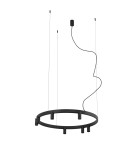 Nowodvorski FOURTY  ROUND LED Lampy wiszące GU10 R35 i LED zintegrowany  3000K Czarny 12285