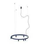 Nowodvorski FOURTY ROUND LED Lampy wiszące GU10 R35 i LED zintegrowany  3000K Granatowy 12283