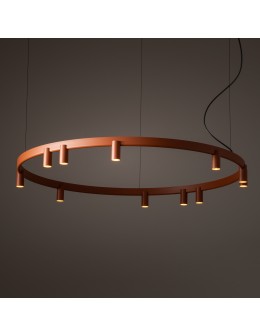 Nowodvorski FOURTY  ROUND LED Lampy wiszące GU10 R35 i LED zintegrowany  3000K Terakota 12420 - produkt 2