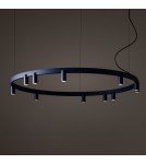 Nowodvorski FOURTY ROUND LED Lampy wiszące GU10 R35 i LED zintegrowany  3000K Granatowy 12286