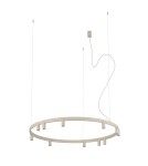 Nowodvorski FOURTY ROUND LED Lampy wiszące GU10 R35 i LED zintegrowany  3000K Beżowy 12287
