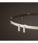 Nowodvorski FOURTY ROUND LED Lampy wiszące GU10 R35 i LED zintegrowany  3000K Beżowy 12287