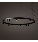 Nowodvorski FOURTY  ROUND LED Lampy wiszące GU10 R35 i LED zintegrowany  3000K Czarny 12288