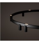 Nowodvorski FOURTY  ROUND LED Lampy wiszące GU10 R35 i LED zintegrowany  3000K Czarny 12288