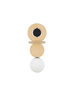 Nowodvorski CAMELEON DROPS WOOD A Naturalne drewno Czarny 12426