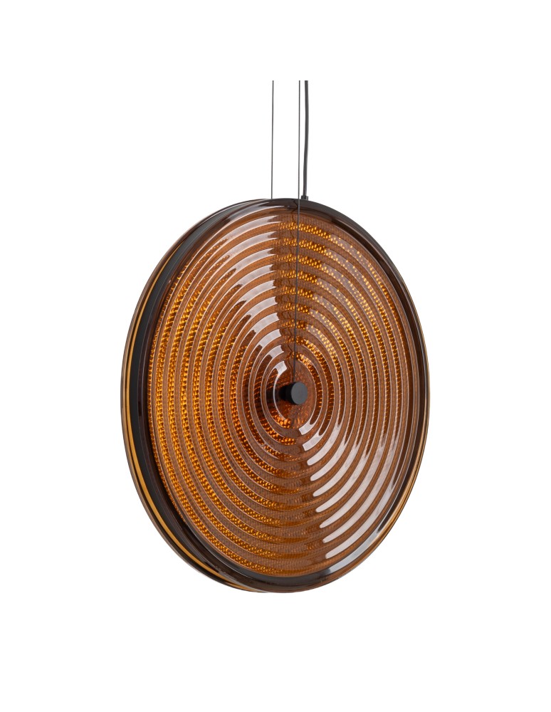 Nowodvorski AURA LED Lampy wiszące LED zintegrowany  3000K Transparentny bursztynowy Czarny 12233