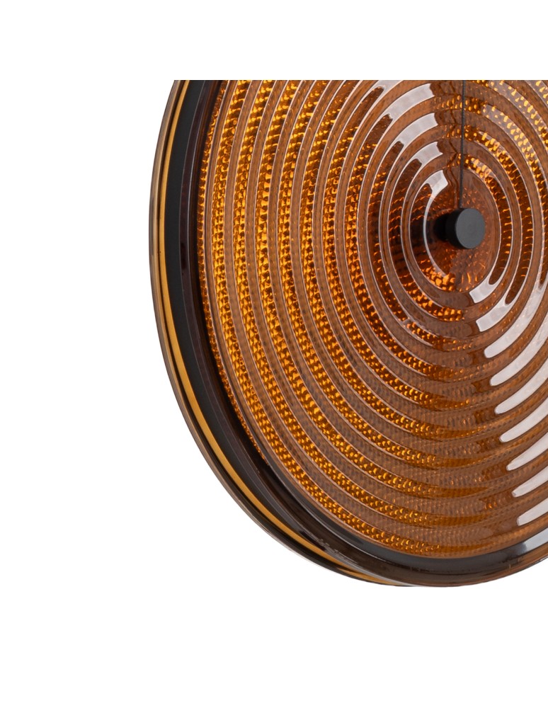 Nowodvorski AURA LED Lampy wiszące LED zintegrowany  3000K Transparentny bursztynowy Czarny 12233