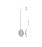 Nowodvorski AURA LED Lampy wiszące LED zintegrowany  3000K Transparentny bursztynowy Czarny 12233