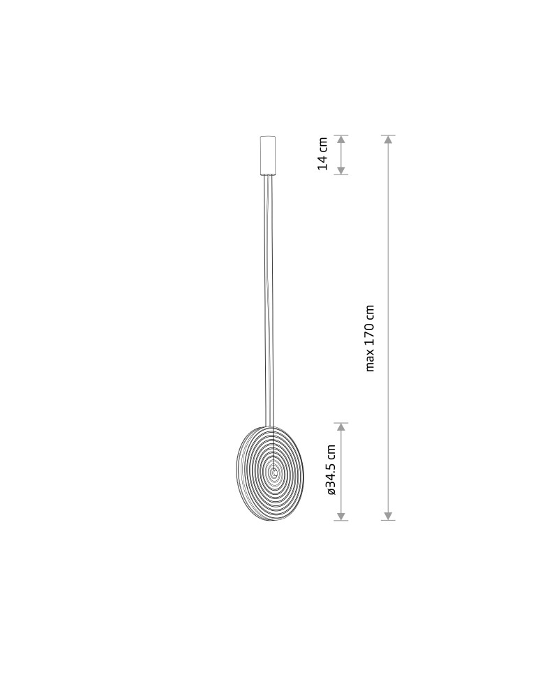 Nowodvorski AURA LED Lampy wiszące LED zintegrowany  3000K Dymiony Czarny 12231
