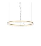 Pendant lamps circles - Ideal Lux Lampa Wisząca CROWN SP D60 OTTONE Mosiądz 314938 - product 1