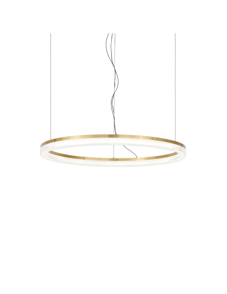 Pendant lamps circles - Ideal Lux Lampa Wisząca CROWN SP D60 OTTONE Mosiądz 314938 - product kolory-swiatla.pl 1