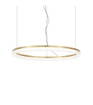 Pendant lamps circles - Ideal Lux Lampa Wisząca CROWN SP D80 OTTONE Mosiądz 314921 - product 1