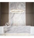 Pendant lamps circles - Ideal Lux Lampa Wisząca CROWN SP D80 OTTONE Mosiądz 314921 - product 2