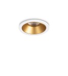 LED flush-mounted lamps - Ideal Lux Lampa Wpuszczana GAME TRIM ROUND 5.5W 3000K BI OR Biały/Złoty 349084 - product 1