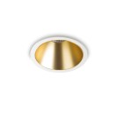 LED flush-mounted lamps - Ideal Lux Lampa Wpuszczana GAME TRIM ROUND 11W 3000K BI OR Biały/Złoty 192307 - product 1