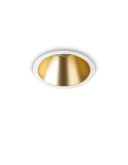 Ideal Lux Lampa Wpuszczana GAME TRIM ROUND 11W 3000K BI OR Biały/Złoty 192307