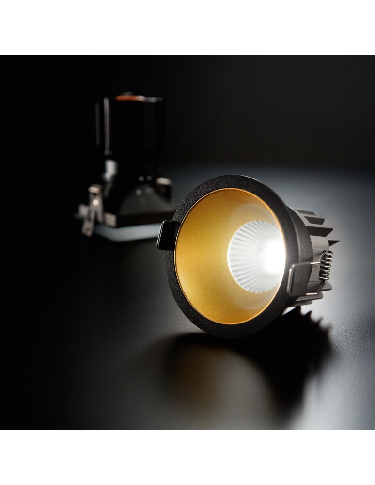 LED flush-mounted lamps - Ideal Lux Lampa Wpuszczana GAME TRIM ROUND 11W 3000K NE OR Czarny/Złoty 192345 - product kolory-swiatla.pl 2