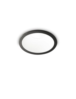 Ideal Lux Lampa Wpuszczana GAME TRIM ROUND 11W 3000K NE BI Czarny/Biały 192338