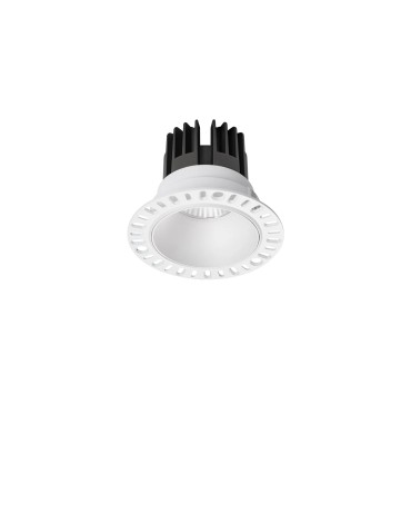 Ideal Lux Lampa Wpuszczana GAME TRIMLESS ROUND 11W 3000K BI Biały/Czarny 319667