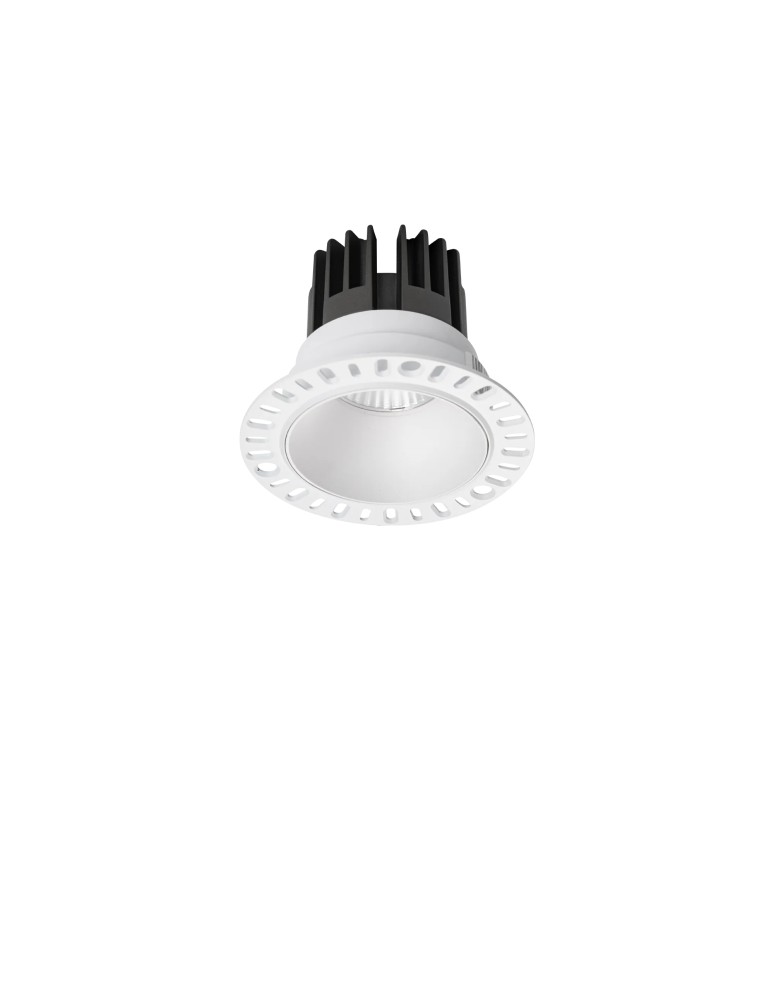 Frameless flush-mounted lamps - trimless - Ideal Lux Lampa Wpuszczana GAME TRIMLESS ROUND 11W 3000K BI Biały/Czarny 319667 - product kolory-swiatla.pl 1