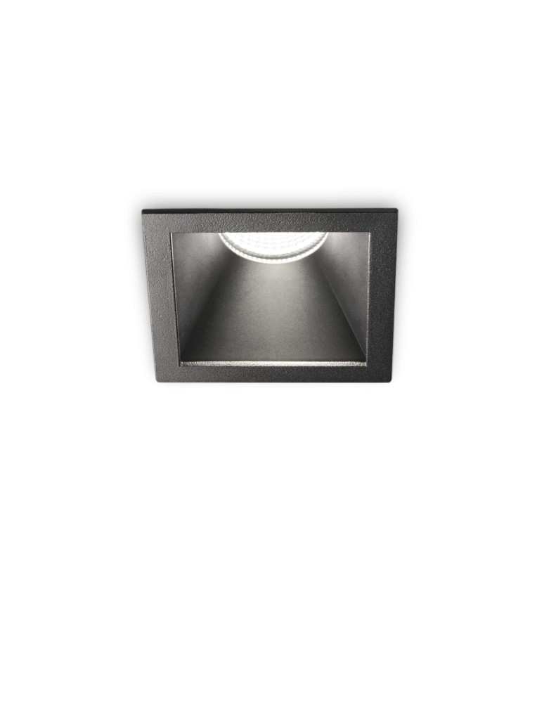 Lampy podtynkowe LED - Ideal Lux Lampa Wpuszczana GAME TRIM SQUARE 11W 3000K NE NE Czarny 192383 - produkt kolory-swiatla.pl 1
