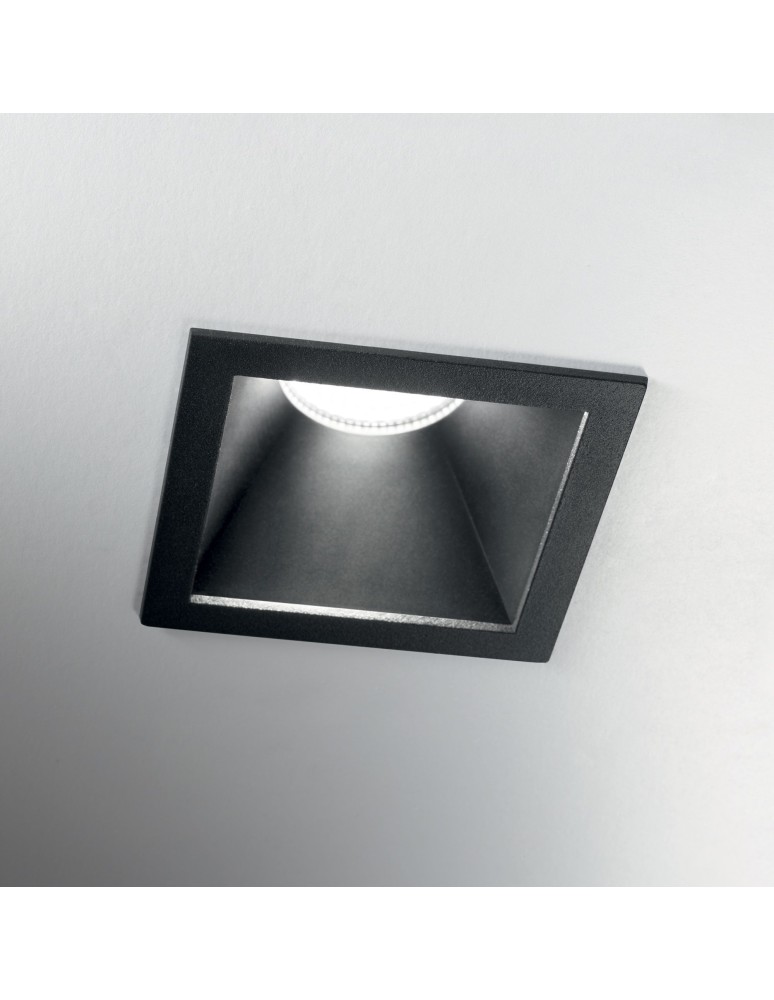 Lampy podtynkowe LED - Ideal Lux Lampa Wpuszczana GAME TRIM SQUARE 11W 3000K NE NE Czarny 192383 - produkt kolory-swiatla.pl 2