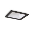 Lampy podtynkowe LED - Ideal Lux Lampa Wpuszczana GAME TRIM SQUARE 11W 3000K NE BI Czarny/Biały 192406 - produkt 1