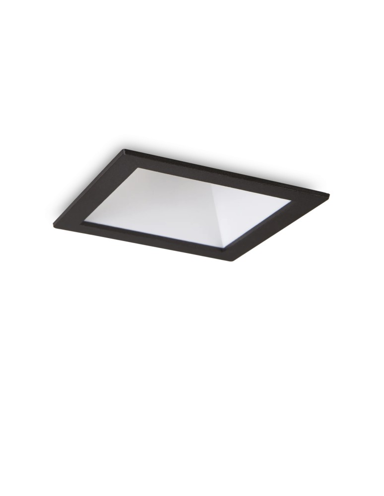 Lampy podtynkowe LED - Ideal Lux Lampa Wpuszczana GAME TRIM SQUARE 11W 3000K NE BI Czarny/Biały 192406 - produkt kolory-swiatla.pl 1